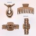 DEEKA Large Double Row Teeth Hair Claw Clips - 4 PCS Matte Hair Accessories for Thick Long Hair - Neutral Brown Colors - 3.5 Inch (Pack of 4) - Buy Online on GoSupps.com