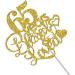 Tenhaisi Gold Glitter 65 Years Blessed & Loved Cake Topper - 65th Birthday / 65th Wedding Anniversary Cake Topper - Happy 65 Birthday - 65th Birthday / 65th Anniversary Party Decoration (65) - Buy Online on GoSupps.com