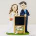 Mopec Pop&Fun Bride and Groom Cake Topper with Plaque Synthetic Resin 21 cm - Buy Online on GoSupps.com