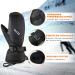 Kineed Ski Mittens for Women - Waterproof Touchscreen Winter Down Gloves - Black Snow Mittens - Buy Online on GoSupps.com