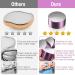 LUXESKIN Crystal Hair Remover- 4in1 Feature - Ultrafine Nano-Crystal Exfoliation for Nail Polish & Filing Unwanted Hair and Callous Removal - Skin-Friendly Crystal Hair Eraser Soft on All Hair Types - Buy Online on GoSupps.com
