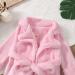 Soft Pink Jelly Baby Boys & Girls Bathrobe - Flannel Toddler Nightwear for Ages 6-7 - Buy Online on GoSupps.com