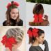 Whales Red Hair Loops - 2-Piece Big Ripband Elastic Hair Bands | Cheer Bows & Ponytail Holders for Girls & Toddlers - Buy Online on GoSupps.com