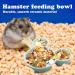 Cute Mouse-shaped Ceramic Hamster Food Bowl - Easy to Clean Guinea Pig Feeding Dish for Small Animals - Ideal for Hedgehogs, Squirrels, Rodents, and Sugar Gliders - Blue - Buy Online on GoSupps.com