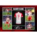 RJR PRINTS Harry Kane Bayern Munich Signed A4 Montage Photo Print Pre-Printed Signature Autograph Football Gift