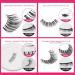 False Eyelashes & Lash Extension Kit - 7 Pairs Wispy Natural & Manga Fluffy Faux Mink Lashes | Reusable & Featherlight Clear Band - Shop Now - Buy Online on GoSupps.com