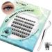 Self Adhesive Eyelashes Reusable 60PCS Cluster Lashes DIY Lash Extension Kit Individual Lashes Kit 10-16mm D Curl Eyelashes with Glue Adhesive No Glue Needed Eyelash Clusters Kit by GEMERRY(A01-Kit) Z-KIT A01