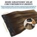GOO GOO Balayage Chocolate Brown to Caramel Blonde Human Hair Extensions - 16 Inch Invisible Wire Hairpiece - Buy Online on GoSupps.com