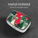 Christmas Trees Print Mini Pill Box - Portable Iron Plating Pill Organizer for Home & Travel - Buy Online on GoSupps.com