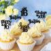 Ercadio 30 Pack Sweet 16 Cupcake Toppers Black Glitter Vintage 2008 Cupcake Picks Happy 16th Sixteen Happy Birthday Cupcake Toppers for 16th Birthday Party Cake Decoration Supplies A-vintage Black - Buy Online on GoSupps.com