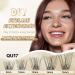 QueWel Individual Eyelash Clusters - D Curl Mix 8-16mm | 72pcs for DIY Extensions | Premium Quality Lashes - Buy Online on GoSupps.com
