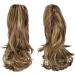 Sofeiyan 13 Long Curly Ponytail Extension | Natural-Looking Synthetic Hairpiece | Brown & Blonde Claw Clip-In for Women - Buy Online on GoSupps.com
