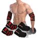 FITIZ Elbow Sleeve Wraps-Elbow Straps Brace For Support & Compression for Weightlifting (Black)