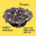 CardKingPro Immense Dice Bag with Pockets - Black | Holds 150+ Dice | Perfect for Dice Hoarders | Patented Design - Buy Online on GoSupps.com