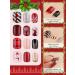 EBANKU 96 Pcs Christmas Fake Nails - Snowflake & Christmas Tree Design for Women - Short Press On Nail Kit with Adhesive Tabs - Nail Art Decoration - Buy Online on GoSupps.com