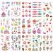 Konsait 176PCS Kids Temporary Tattoos - Candy, Ice Cream & Lollipop Designs for Girls - Waterproof Fake Tattoos for Birthday & Beach Parties - Children's Day Gift - Buy Online on GoSupps.com