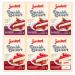 Junket Danish Dessert Raspberry and Strawberry Mix - for Pie Filling, Cheesecake Topping, Sauces, Puddings, and Glazes. Add Water, Heat 60 Seconds, Add Fresh Fruit! 4.75 Ounce (Variety Pack of 6) 4.75 Ounce (Pack of 6)