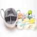 Hinwar Baby Diaper Caddy - Portable Organizer for Infants | Cotton Rope Storage Bag with Removable Divider - Perfect Newborn Shower Gift & Car Organizer (Brown) - Buy Online on GoSupps.com
