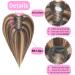 GULALUUK Crown Hair Topper for Women - Clip in Medium Brown with Warm Highlights (10inch) - Ideal for Thinning Hair & Slight Hair Loss - P4/27 Color - Buy Online on GoSupps.com