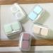 Colorful Portable Contact Lens Container Set | Mini Hinged Lid Cases for Travel | Clear Storage in Red Pink Green Blue - Buy Online on GoSupps.com