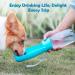 Peteast 550ml Foldable Dog Drinking Bottle - BPA-Free Water Bottle for Dogs & Cats - Perfect for Hiking & Traveling (Azure Blue) - Buy Online on GoSupps.com
