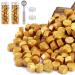 Yoption Gold Sealing Wax Beads  150 Pieces Wax Seal Beads Kit for Wax Seal Stamp  Octagon Wax Seal Beads with A Wax Seal Spoon and 2Pcs Tea Candles (Gold)