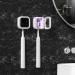 UV Toothbrush Sanitizer Holder - Portable Rechargeable Cleaner Case with Magnetic Holder | Travel & Home Use - No Drilling (White - Buy Online on GoSupps.com