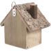Wooden Bird Nesting Box House - Outdoor Garden Decorative Birdhouse 3.9x3.5x5.9inch - Buy Online on GoSupps.com