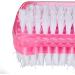 Relaxdays Nail Brush Set of 8 - Double-Sided Hand Brush with Hard Bristles - Pink - Perfect for Home & Travel - Buy Online on GoSupps.com