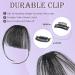 Real Hair Clip-In Fringe 100% Real Hair Clip in Bangs with Temples Remy Real Hair Fringe Bangs One Piece Human Hair Clip in Pony Fringe Extensions Natural Bangs for Women (Brown Black) - Buy Online on GoSupps.com