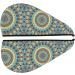 Quick-Dry Hair Towel Wrap with Button - Round Mandala Design for Effortless Hair Drying - Buy Online on GoSupps.com