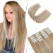 SEGO 12 Tress Extensions such as real hair hair extensions clip in hair extensions hair parts cheap for full head 55 cm 180g sandy blonde & blonde bleaching 55 cm sandy blonde & blonde bleach