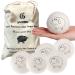 Wool Dryer Balls Organic Premium | 6 Balls XL Ethically & Humanely Made Natural Fabric Softener Laundry Dryer Balls Reusable Wrinkle Release Organic Fabric Softener Ball Say No! to Dryer Sheets 1 Pack of 6 Balls (XL)