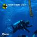 DiveSafe 7ft Delayed Surface Marker Buoy - High Visibility with Strobe Light, ABS Finger Reel, Whistle - Yellow - Buy Online on GoSupps.com