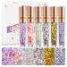 EONFAVE Body Glitter Gel 6 Colors Glitter Glitter Liquid Festival Holographic Masquerade Glitter Glitter Mermaid Body Hair Eye Lip Nail