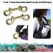 Aquatic Hunt - 2 Pack - Marine Grade 4" (10cm) Double Ended Brass Clips with SS304 Spring - Buy Online on GoSupps.com