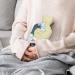 Retro Wave Hot Water Bottle with Plush Cover - Hand Warmer for Adults & Kids | 26.5x15.3cm - International Shipping Available - Buy Online on GoSupps.com