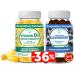 Lunakai Vitamin D3 and Elderberry Gummies Bundle - Immunity Bone and Mood Support Supplement for Adults & Kids - Non-GMO No Corn Syrup All Natural Gummy