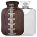 NAANLE American football laces heat bottle with reference transparent hot water bottle 2l large hot hot water bottle for bed hand feet warmer pain relief heat and cold therapy