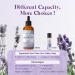 ASAKUKI Lavender Essential Oil 100mL - 100% Natural Therapeutic Grade for Better Sleep & Relaxation - Buy Online on GoSupps.com