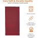 Buy Amazon Basics 4-Piece Red Fade-Resistant Towel Set - 100% Cotton Bath & Hand Towels (500g/m ) - Fast International Shipping - Buy Online on GoSupps.com