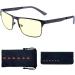 Gunnar Pendleton Gaming Glasses - Blue Light Filter UV Protection Amber Lens (65% Blue Light Protection) - Buy Online on GoSupps.com