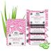LEAFALITY Intimate Wipes Feminine Care Plant-Based Extra-Large size 7.1 x 7.5 Biodegradable wipes formulated with Plant-derived ingredients (100)