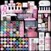 Saviland Acrylic Nail Kits Full Set for Beginners: Gel Nail Kits Full Set for Beginners U V Lamp Gel Nail Polish Acrylic Powder Nail Drill Nail Art Tools DIY Gel Acrylic Nails Manicure Women Gift Set 01-acrylic kit(with gel nail polish)