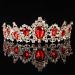Frcolor Rhinestone Queen Crown Tiara Headband for Women - Red Wedding Tiara - Buy Online on GoSupps.com
