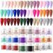BORN PRETTY Acrylic Powder Set 24 Colors Acrylic Nail Powder Kit Glitter Professional Acrylic Nail Powder Starter Kit for Acrylic Nail Extension Carving Beginner Set 24 Boxes
