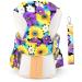 SMALLLEE_LUCKY_STORE Dog Floral Harness Dress with Leash Set Bow Puppy Princess Dress for Small Medium Dog Cat Girls Adjustable Pet Skirt with D-ring Female Dog Clothes Summer Apparel Purple XXL XXL purple - Buy Online on GoSupps.com