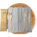 LEAF Compostable Disposable Wood Cutlery Set 1000 Individually Packed Set - Buy Online on GoSupps.com