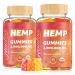 HOOLOO Hemp Gummies for Happier Bedtimes & Focus Extra Strength 2 800 000mg Hemp Oil Infused Gummy Bears Fruity Sugar Free Made in USA 2 800 000 - 2 Packs