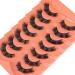 Natural Look False Eyelashes 15mm Wispy Cat Eye Lashes That Look Like Extensions 5D Volume Fake Lashes CC Curl Fluffy Eyelash 7 Pairs by JIMIRE - Buy Online on GoSupps.com